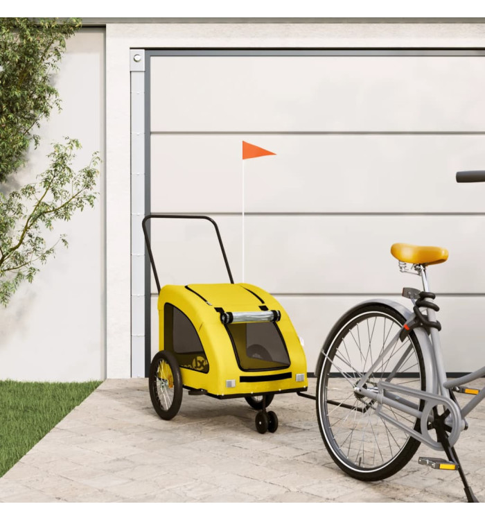Remorque de vélo pour animaux de compagnie jaune | Mobilier & Déco