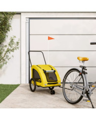 Remorque de vélo pour animaux de compagnie jaune | Mobilier & Déco