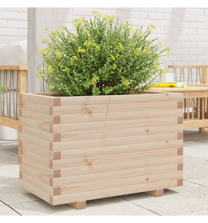 Jardinière 70x40x49,5 cm bois de pin massif | Mobilier & Déco