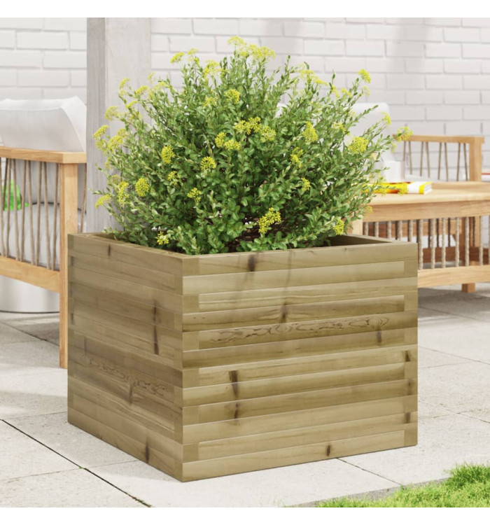 Jardinière 60x60x46 cm bois de pin imprégné | Mobilier & Déco