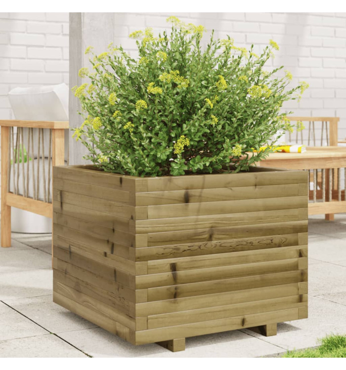 Jardinière 60x60x49,5 cm bois de pin imprégné | Mobilier & Déco
