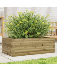 Jardinière 70x40x23 cm bois de pin imprégné | Mobilier & Déco