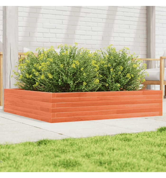 Jardinière cire marron 110x110x23 cm bois de pin massif | Mobilier & Déco