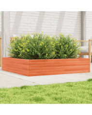 Jardinière cire marron 110x110x23 cm bois de pin massif | Mobilier & Déco
