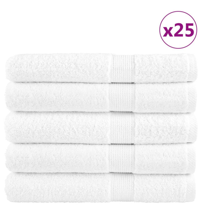 Serviettes de sauna de qualité supérieure SOLUND 25 pcs blanc | Mobilier & Déco