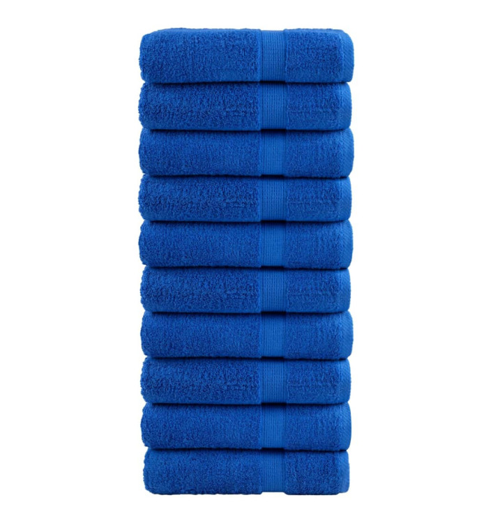 Essuie-mains de qualité supérieure SOLUND 10 pcs bleu 600 g/m² | Mobilier & Déco
