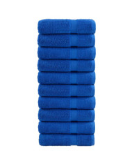 Essuie-mains de qualité supérieure SOLUND 10 pcs bleu 600 g/m² | Mobilier & Déco