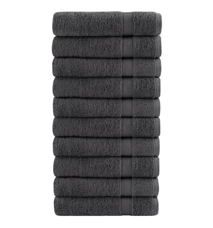 Essuie-mains de qualité supérieure SOLUND 10 pcs anthracite | Mobilier & Déco