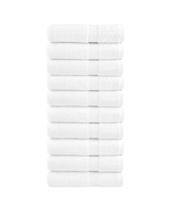 Essuie-mains de qualité supérieure SOLUND 10 pcs blanc 600 g/m² | Mobilier & Déco