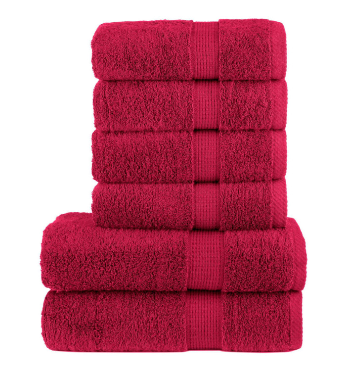 Ensemble de serviettes de qualité supérieure SOLUND 6 pcs rouge | Mobilier & Déco