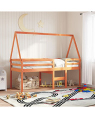 Toit de lit pour enfants 209x95,5x88 cm bois de pin massif | Mobilier & Déco