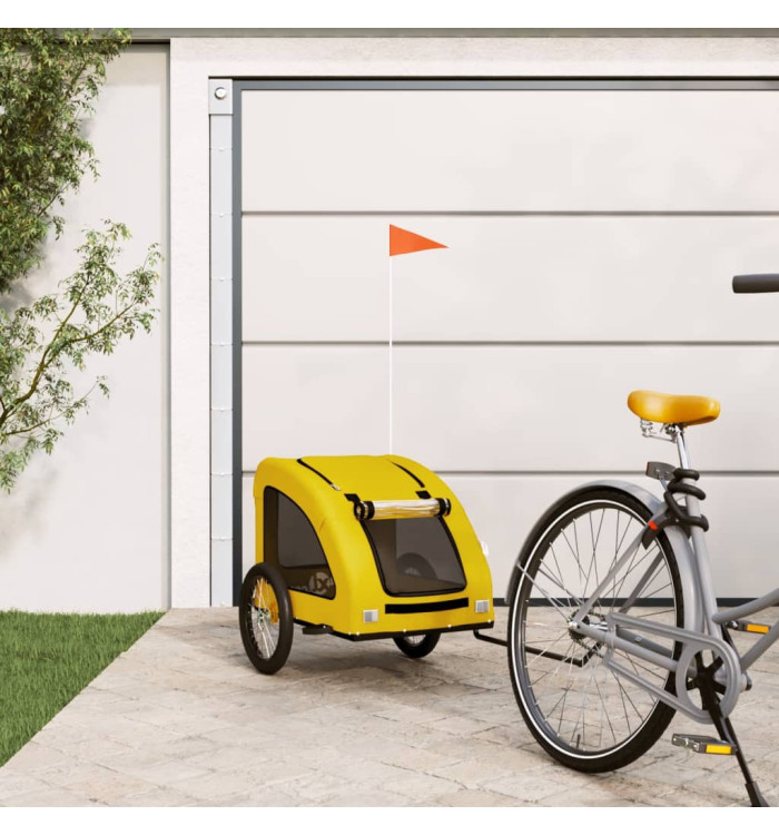Remorque de vélo pour animaux de compagnie jaune | Mobilier & Déco