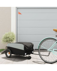 Remorque de vélo noir 30 kg fer | Mobilier & Déco