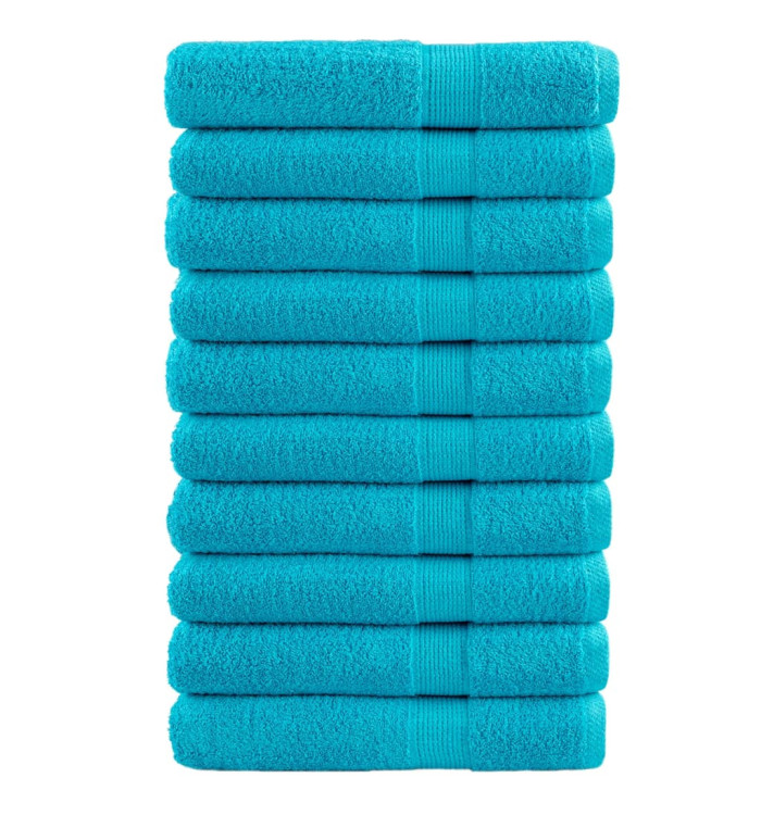 Serviettes de qualité supérieure SOLUND 10 pcs turquoise | Mobilier & Déco