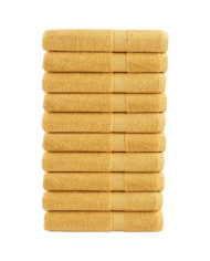 Serviettes de qualité supérieure SOLUND 10 pcs doré 600 g/m² | Mobilier & Déco