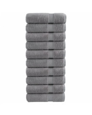 Serviettes de douche de qualité supérieure SOLUND 10 pcs gris | Mobilier & Déco