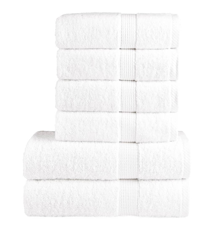 Ensemble de serviettes de qualité supérieure SOLUND 6 pcs blanc | Mobilier & Déco