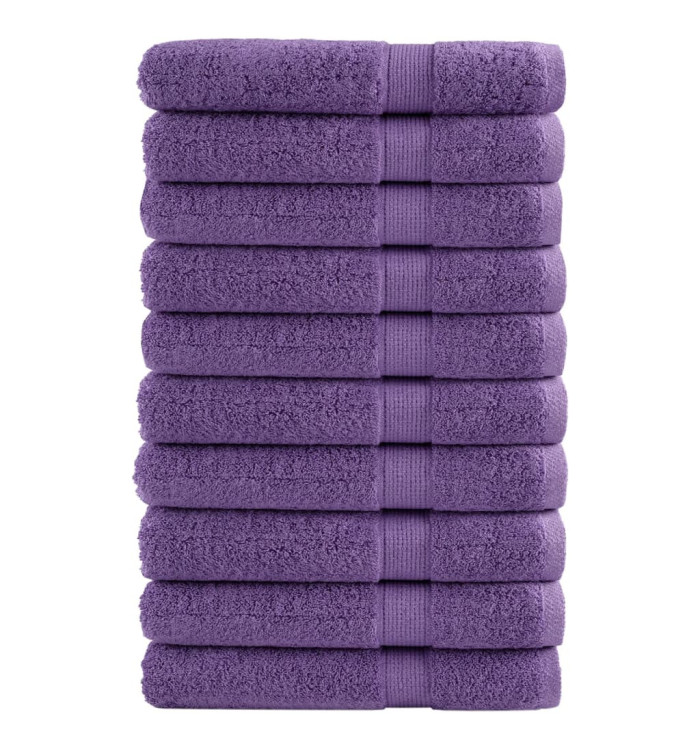 Serviettes de qualité supérieure SOLUND 10 pcs violet 600 g/m² | Mobilier & Déco