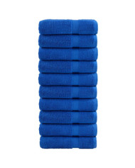 Serviettes de bain de qualité supérieure SOLUND 10 pcs bleu | Mobilier & Déco