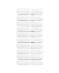 Serviettes de douche de qualité supérieure SOLUND 10 pcs blanc | Mobilier & Déco