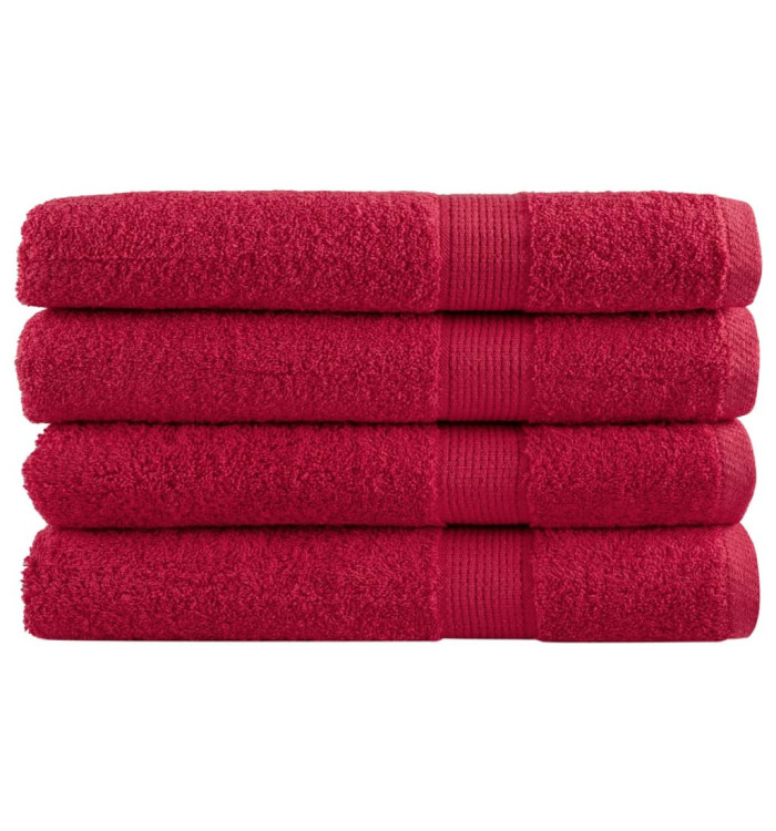 Serviettes de qualité supérieure SOLUND 4 pcs rouge 600 g/m² | Mobilier & Déco