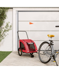 Remorque de vélo pour animaux de compagnie rouge | Mobilier & Déco