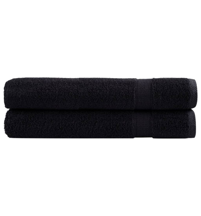 Serviettes de qualité supérieure SOLUND 2 pcs noir 600 g/m² | Mobilier & Déco