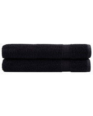 Serviettes de qualité supérieure SOLUND 2 pcs noir 600 g/m² | Mobilier & Déco