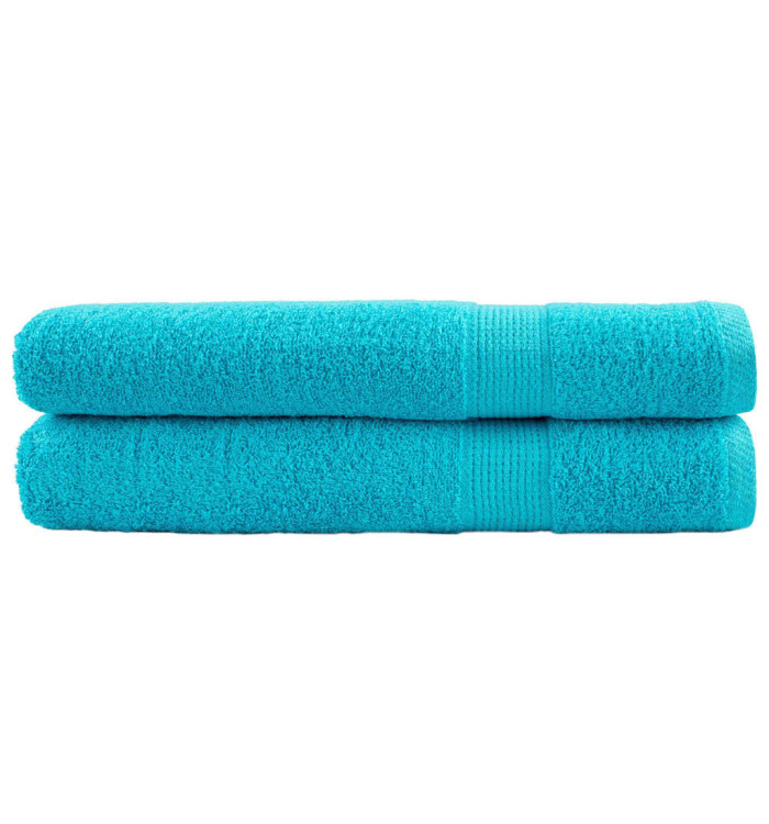 Serviettes de qualité supérieure SOLUND 2 pcs turquoise | Mobilier & Déco