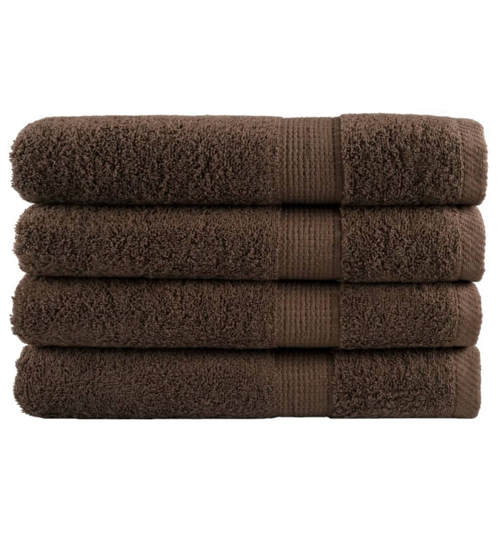 Serviettes de sauna de qualité supérieure SOLUND 4 pcs marron | Mobilier & Déco