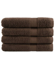Serviettes de sauna de qualité supérieure SOLUND 4 pcs marron | Mobilier & Déco