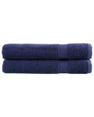 Serviettes de qualité supérieure SOLUND 2 pcs bleu marine | Mobilier & Déco