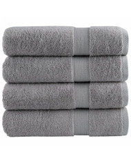 Serviettes de bain de qualité supérieure SOLUND 4 pcs gris | Mobilier & Déco