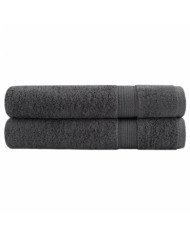 Serviettes de qualité supérieure SOLUND 2 pcs anthracite | Mobilier & Déco