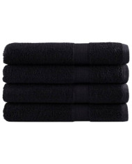 Serviettes de sauna de qualité supérieure SOLUND 4 pcs noir | Mobilier & Déco