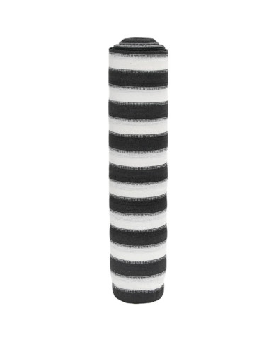 Filet brise-vue anthracite et blanc 1x25 m PEHD 75 g/m² | Mobilier & Déco