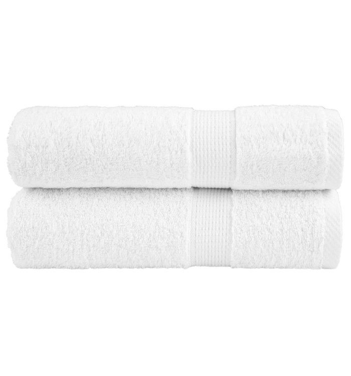 Essuie-mains de qualité supérieure SOLUND 2 pcs blanc 600 g/m² | Mobilier & Déco