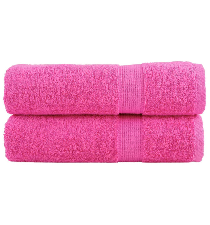 Serviettes de douche de qualité supérieure SOLUND 2 pcs rose | Mobilier & Déco