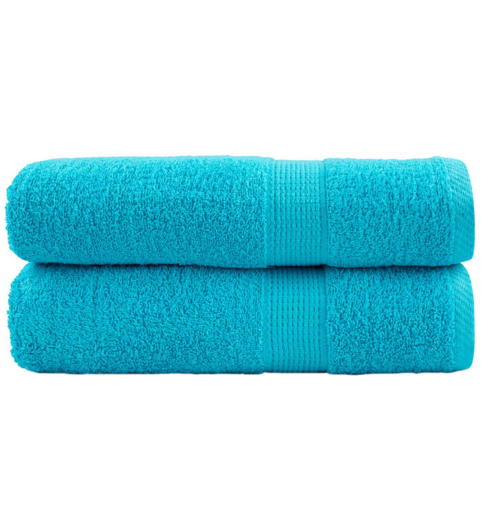 Essuie-mains de qualité supérieure SOLUND 2 pcs turquoise | Mobilier & Déco
