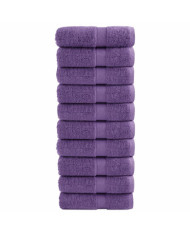 Serviettes d'invité de qualité supérieure SOLUND 10 pcs violet | Mobilier & Déco