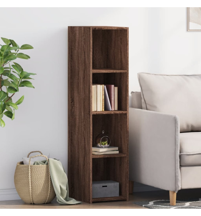 Buffet chêne marron 30x41x124 cm bois d'ingénierie | Mobilier & Déco