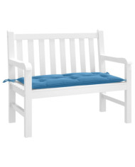 Coussin de banc de jardin bleu mélangé 100x50x7 cm tissu | Mobilier & Déco