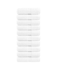 Serviettes de visage de qualité supérieure SOLUND 10 pcs blanc | Mobilier & Déco