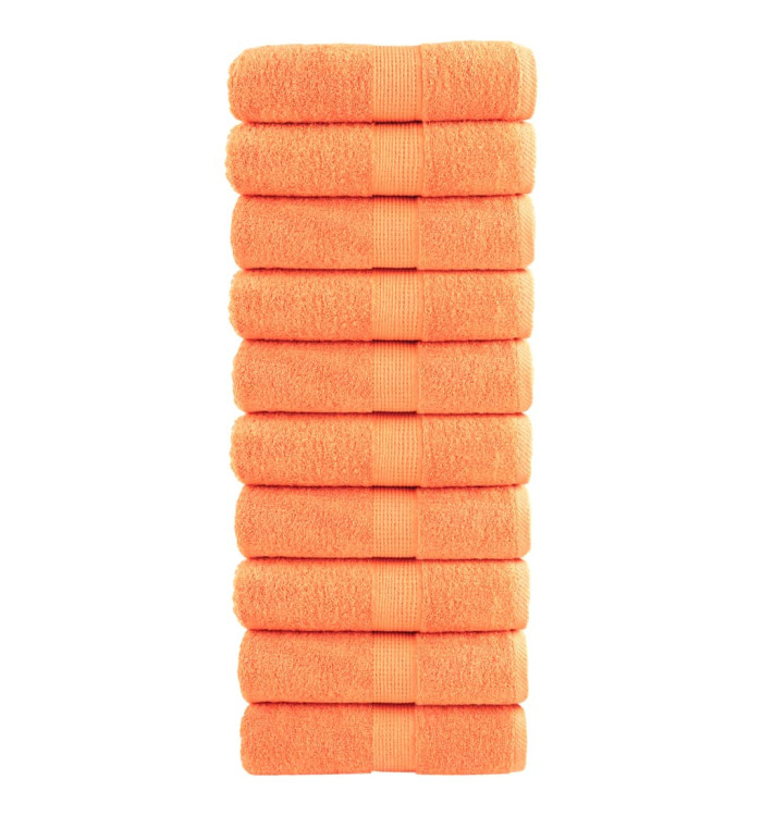 Serviettes de visage de qualité supérieure SOLUND 10 pcs orange | Mobilier & Déco