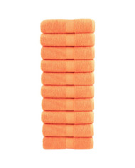 Serviettes de visage de qualité supérieure SOLUND 10 pcs orange | Mobilier & Déco