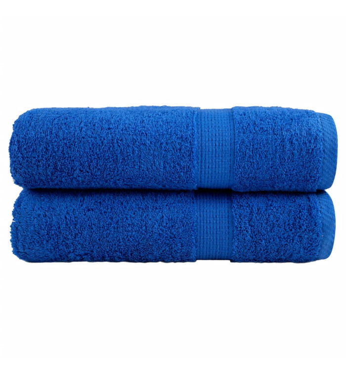 Serviettes de bain de qualité supérieure SOLUND 2 pcs bleu | Mobilier & Déco