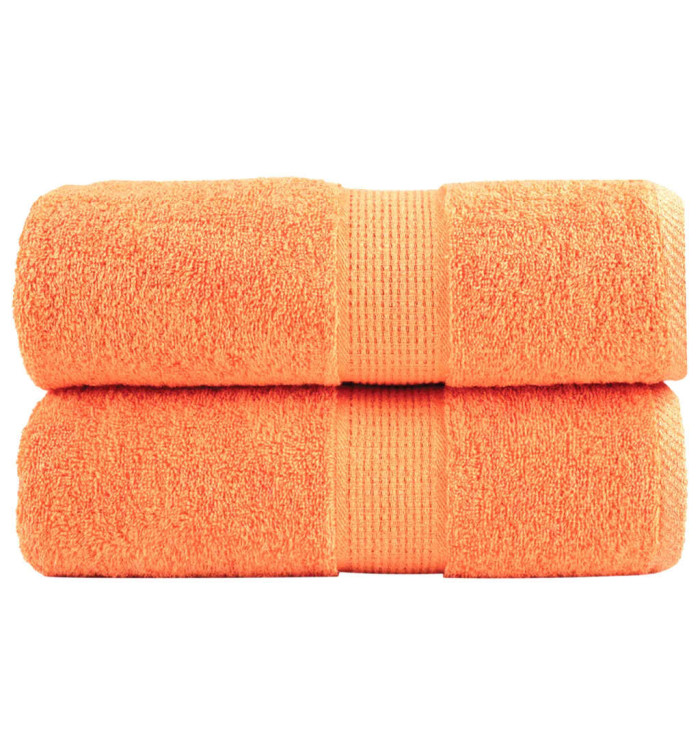 Serviettes de visage de qualité supérieure SOLUND 2 pcs orange | Mobilier & Déco