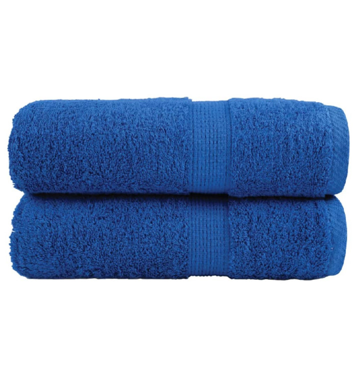 Serviettes de visage de qualité supérieure SOLUND 2 pcs bleu | Mobilier & Déco