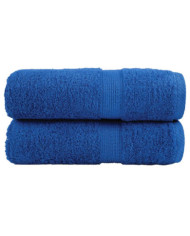 Serviettes de visage de qualité supérieure SOLUND 2 pcs bleu | Mobilier & Déco