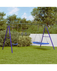 Jeu d'extérieur avec balançoire, trapèze et balançoire nid | Mobilier & Déco